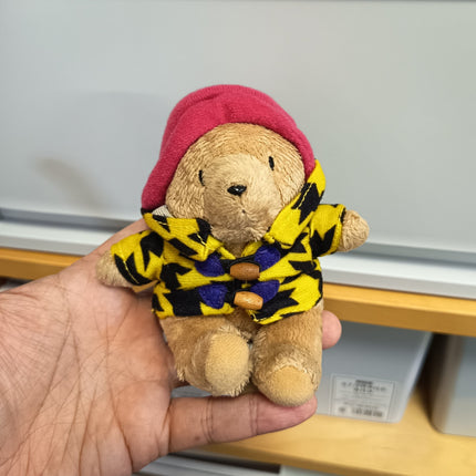 Paddington Bear 4" Mini Plush in Black Pattern Coat – Bag Charm (Pre-Owned)