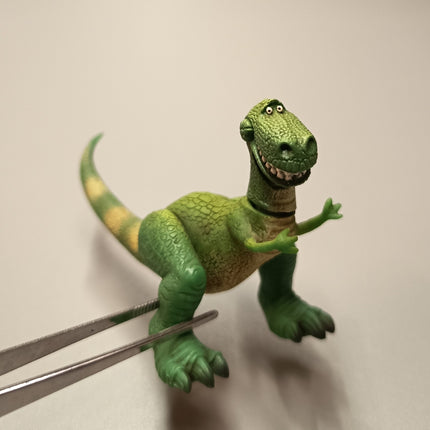 Toy Story Rex Dinosaur – 2" Buildable Cake Topper (Yujin, Pre-Owned)