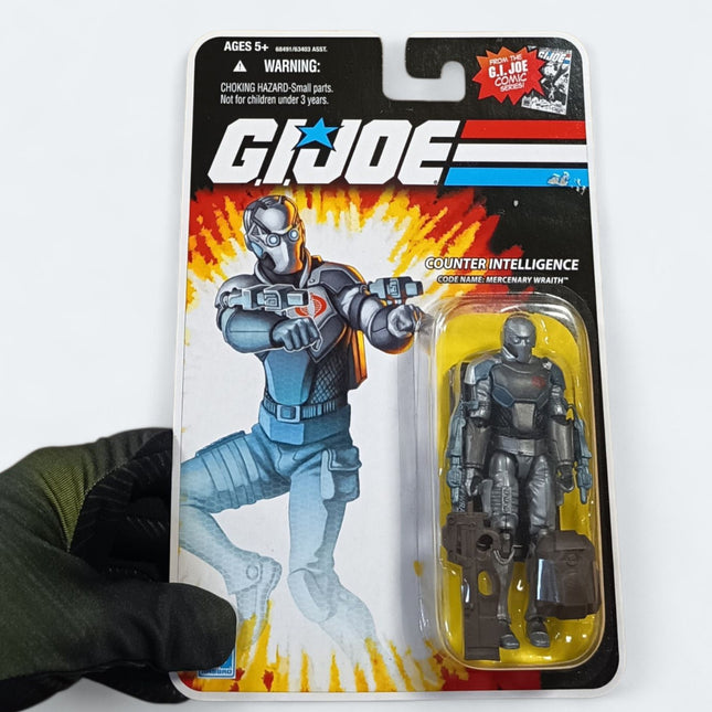 GI Joe Mercenary Wraith – 3.75" Action Figure (Hasbro 25th Anniversary MOC, 2008, Pre-Owned)