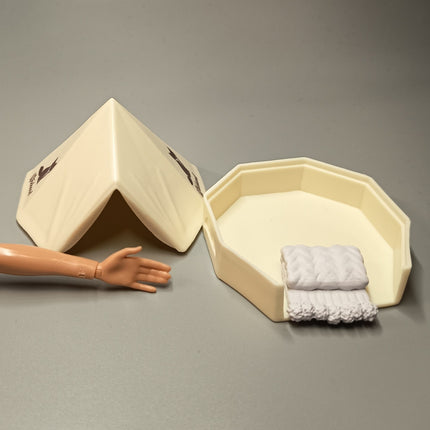 Re-Ment Miniature White Tent – Weekend Camp Series (Pre-Owned)
