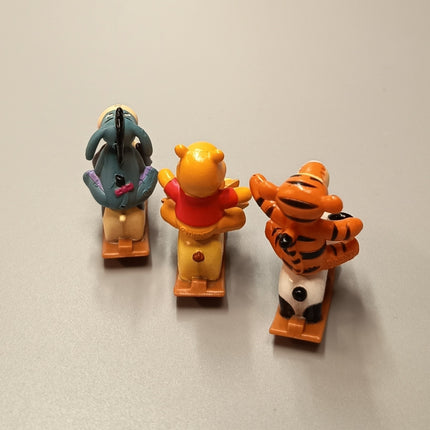 Winnie the Pooh Tigger & Eeyore on Rocking Horse – 1.5" Figures (Pre-Owned)