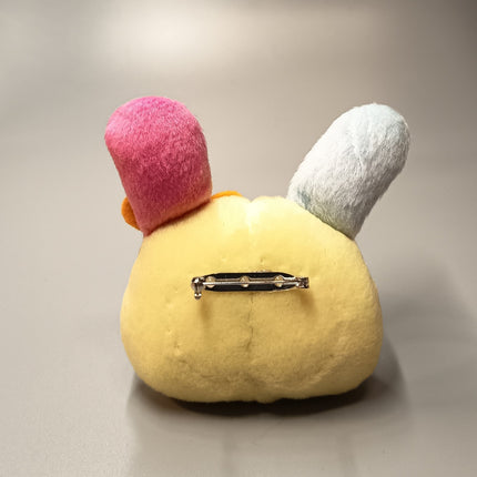 Usahana Rabbit Head 3" Mini Plush Pin – Girl Gift/Party Favor (Pre-Owned)