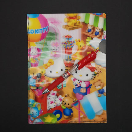 Sanrio Hello Kitty Toy Shop 3D Cover 9" Mini Folder – Stationery (2004, Pre-Owned)