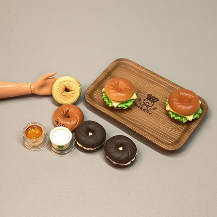 MegaHouse Kongari Bakery #5 Bagel Sandwiches with Spread – Miniature (Pre-Owned)