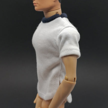 1/6 Scale Male White Crew Neck Short Sleeves T-Shirt – for 12" Figure (Pre-Owned)