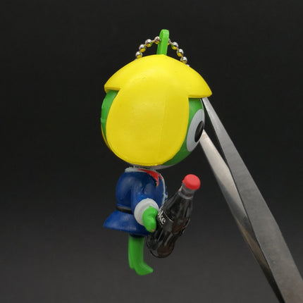 Sgt Frog KERORO GUNSO Holding Coca-Cola 2.5" Mini Figure w Removable Hat MDI