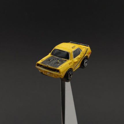 Vintage Micro Machines 1971 Plymouth Barracuda – 1986 Galoob Yellow Black Stripe (Pre-Owned)