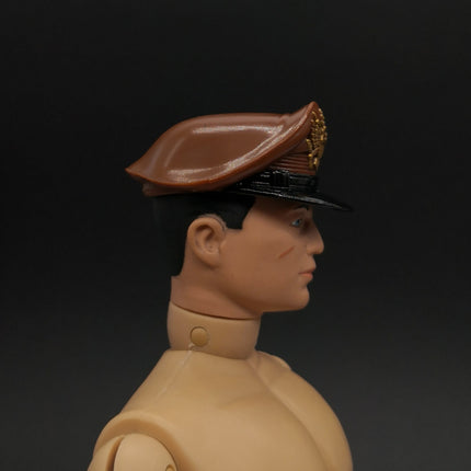 1/6 Scale US Military Visor Crusher Cap Hat Brown – for 12" Figure (Pre-Owned)