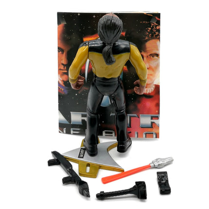 Star Trek Generations WORF Accessories Phaser Tricorder 4.5" Figure POSTER 1994