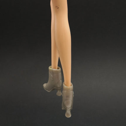 1/6 Scale Female Doll Shoes Gray Short Boots Spool Heel – for 11" 12" Doll (Pre-Owned)