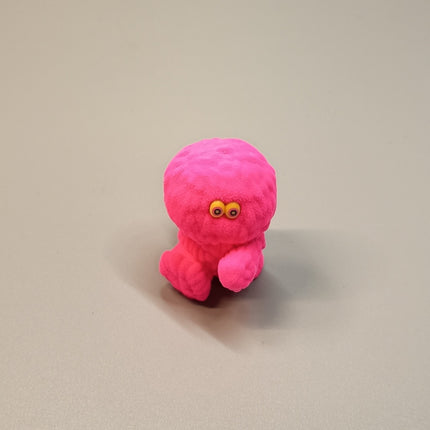 Mogol Mutant PINK JR Neon Pink Flocked 1.5" Mini Figure Weird Toy Japan Fujisaki