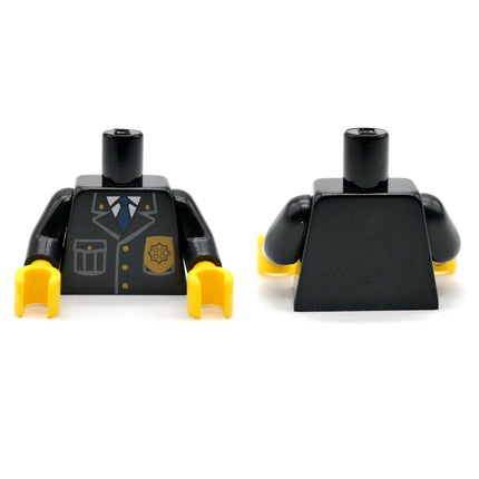 LEGO City Police Officer Torso – Gold Badge Yellow Hand cty0067 (Pre-Owned)