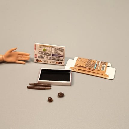 Re-Ment Miniature Almond Chocolate with Box – Meiji Series Snack (Pre-Owned)