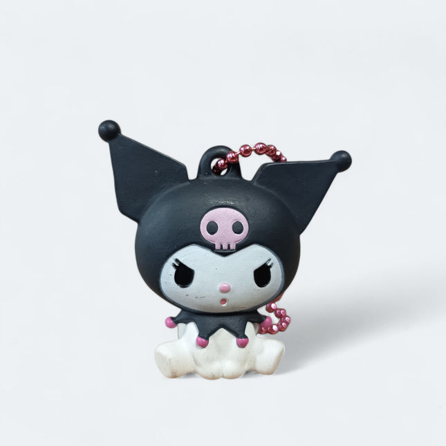 Sanrio Kuromi Flat 3D Charm – 1.75" Keychain (2021, Pre-Owned)