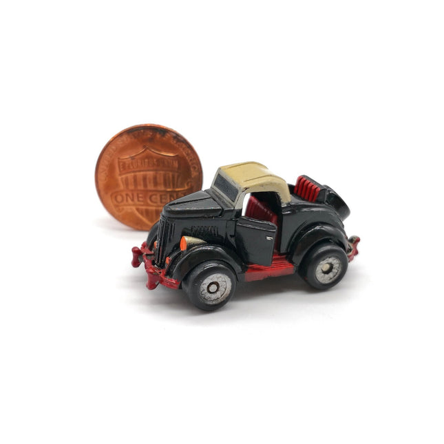 Micro Machines '36 Deluxe Black Ford Roadmaster – 1986 Galoob Open (Vintage, Pre-Owned)