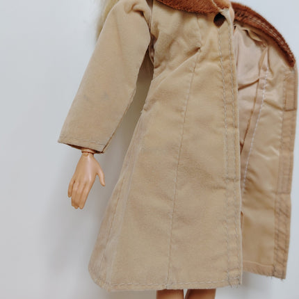 1/6 Scale Light Brown Long Coat Jacket – Fall Winter Fashion (Pre-Owned)