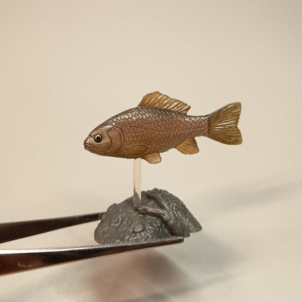 Yujin Freshwater Fish CRUCIAN CARP 2" Mini Figure Diorama Aquarium Toy Japan