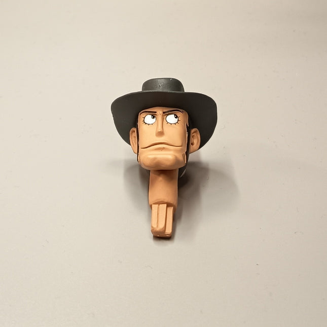 LUPIN The 3rd Inspector Zenigata Head Sculpt 2" Figure Anime Accessories Part