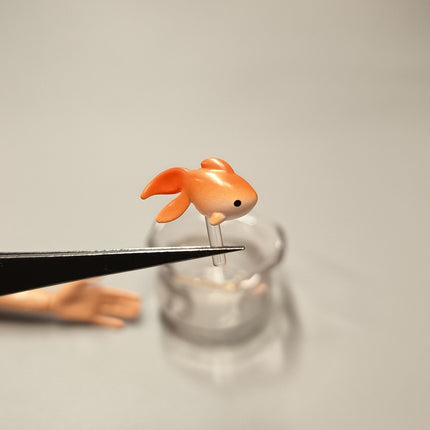 Fish Bowl with Goldfish 1" Miniature – Dollhouse Pet Decor (Pre-Owned)