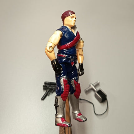 GI Joe 1985 Xamot w Sky Hook & Gun V1 – 3.75" Figure (Hasbro ARAH, Pre-Owned)