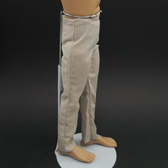 1/6 Scale Male Beige Casual Linen Pants Trouser – for 12" Figure (Pre-Owned)