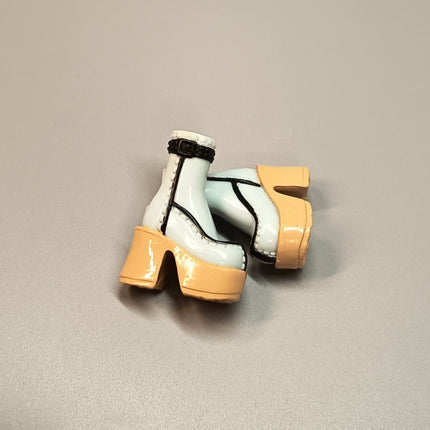 Mattel Barbie My Scene Blue & Tan Ankle Boots – Fashion Shoes (Pre-Owned)