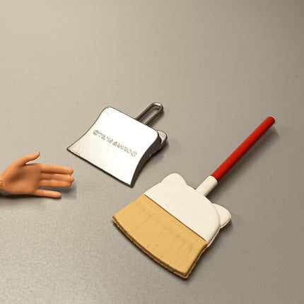 Re-Ment Miniature Hello Kitty Broom & Dustpan – Dollhouse Cleaning Set (Pre-Owned)