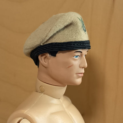 1/6 Scale Army Military Beige Beret Cap – for 12" Figure (Pre-Owned)
