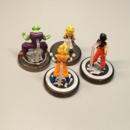 Dragon Ball SON GOKU YUMCHA PICCOLO Mini Figure Lot of 4 Full Color Toy Bandai