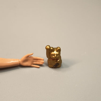 Re-Ment Miniature Gold Fortune Cat 1" – Maneki Neko (Pre-Owned)