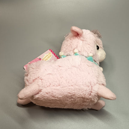 Amuse Alpaca Light Pink Baby Alpacasso 5.5" Plush with Bow (Tagged)