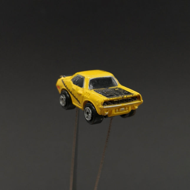 Vintage Micro Machines 1971 Plymouth Barracuda – 1986 Galoob Yellow Black Stripe (Pre-Owned)