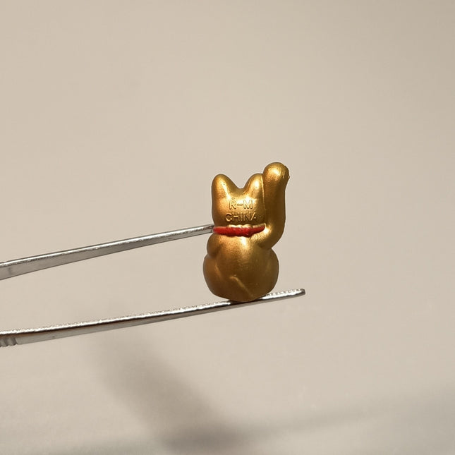 Re-Ment Miniature Gold Fortune Cat 1" – Maneki Neko (Pre-Owned)
