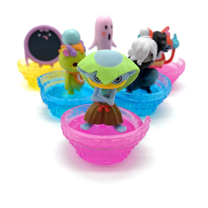 Yokai Watch Walkappa Diaz Oorochi Mirapo Draggie – 1.5" Figure Lot of 6 (Bandai, Pre-Owned)