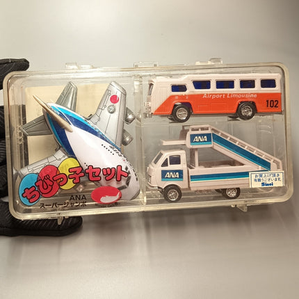 ANA Japan Nippon Airline Toy Plane & Airport Set – Miniature (New)