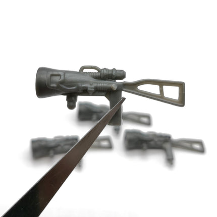 GI Joe Dr. Mindbender V3 Gray Scanner Gun – Weapon Lot of 4 (Hasbro 2002, Pre-Owned)