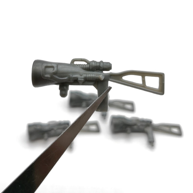 GI Joe Dr. Mindbender V3 Gray Scanner Gun – Weapon Lot of 4 (Hasbro 2002, Pre-Owned)