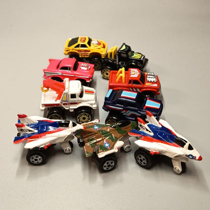 Monster Truck Jet Plane – Road Champs Lot of 9 (Micro Machines, Pre-Owned)