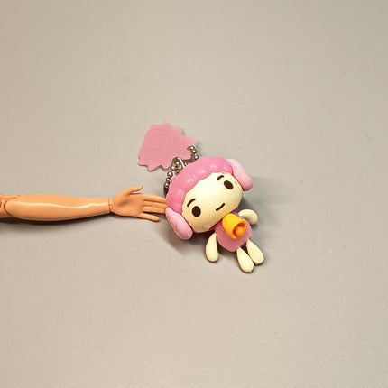 MoriChak Podolly Mei Mei Sheep Gloomy Bear – 1.5" Keychain (Japan, Pre-Owned)