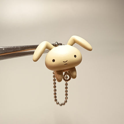 Bandai Crayon Shin Chan Rabbit 1" Charm – Mini Figure Keychain (Pre-Owned)
