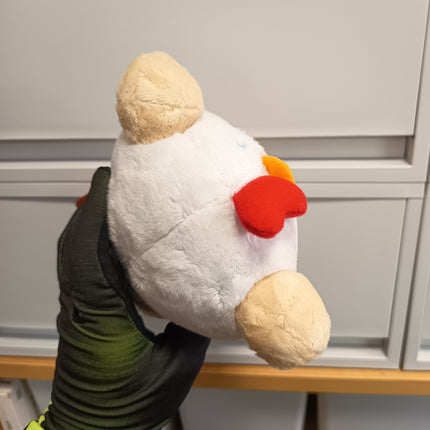 San-X Rilakkuma White Bear in White Cape (as Chicken) – 7" Plush (Pre-Owned)