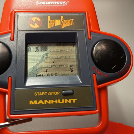 Grandstand 1992 CAPTAIN SCARLET MANHUNT Red Handheld Retro Game Toy TESTED WORK
