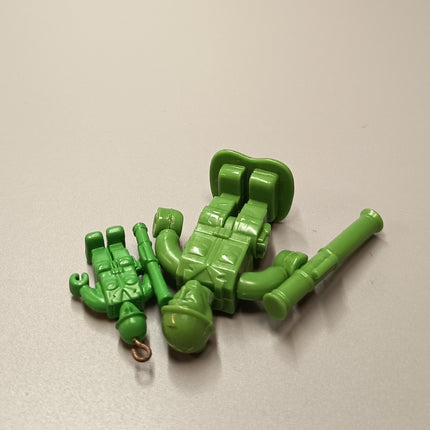 Toy Story Green Army Man – Lot of 2 Mini Figures (Takara Tomy, Pre-Owned)