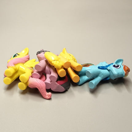Lot of 4 My Little Pony My Busy Book – 1.5" Mini Figures (Pre-Owned)