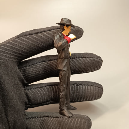 Kaiketsu Zubat KEN HAYAKAWA 3" Mini Figure Superhero Detective Toy Japan Bandai