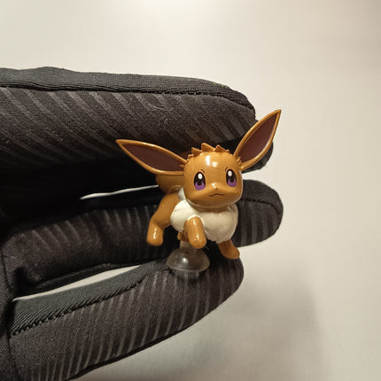 Pokemon Eevee 1.5" Mini Figure – Suction Cup Mascot (Korea, Pre-Owned)
