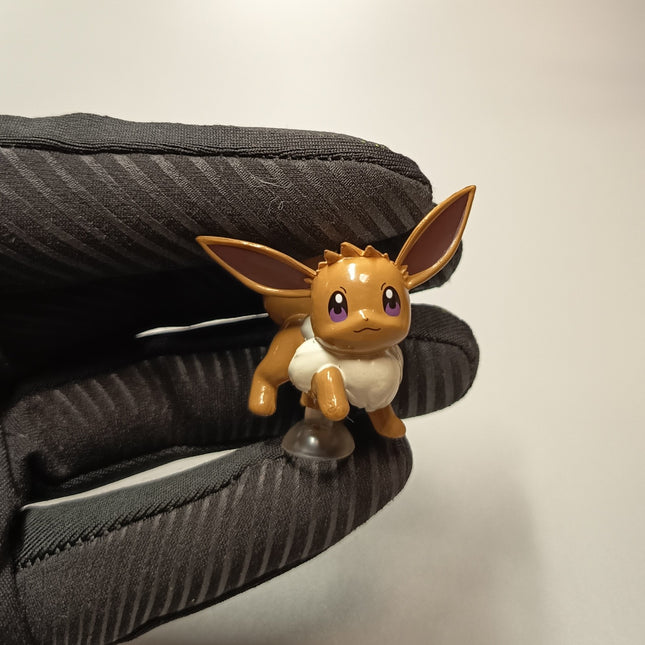 Pokemon Eevee 1.5" Mini Figure – Suction Cup Mascot (Korea, Pre-Owned)