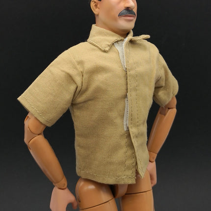 1/6 Scale Linen Beige Short Sleeves Shirt Top – for 12" Figure (Pre-Owned)