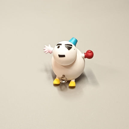 Bandai Crayon Shin Chan Snowman 1" Charm – Mini Figure Keychain (Pre-Owned)