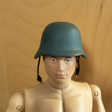 1/6 Scale WW2 German Helmet with Strap – 12" Action Figure Hat (Pre-Owned)